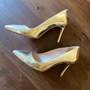 Miu Miu Gold and Glitter Heels Size 37
